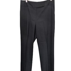 NEIMAN‎ MARCUS Exclusive Wool and Spandex Black Trousers Size 10